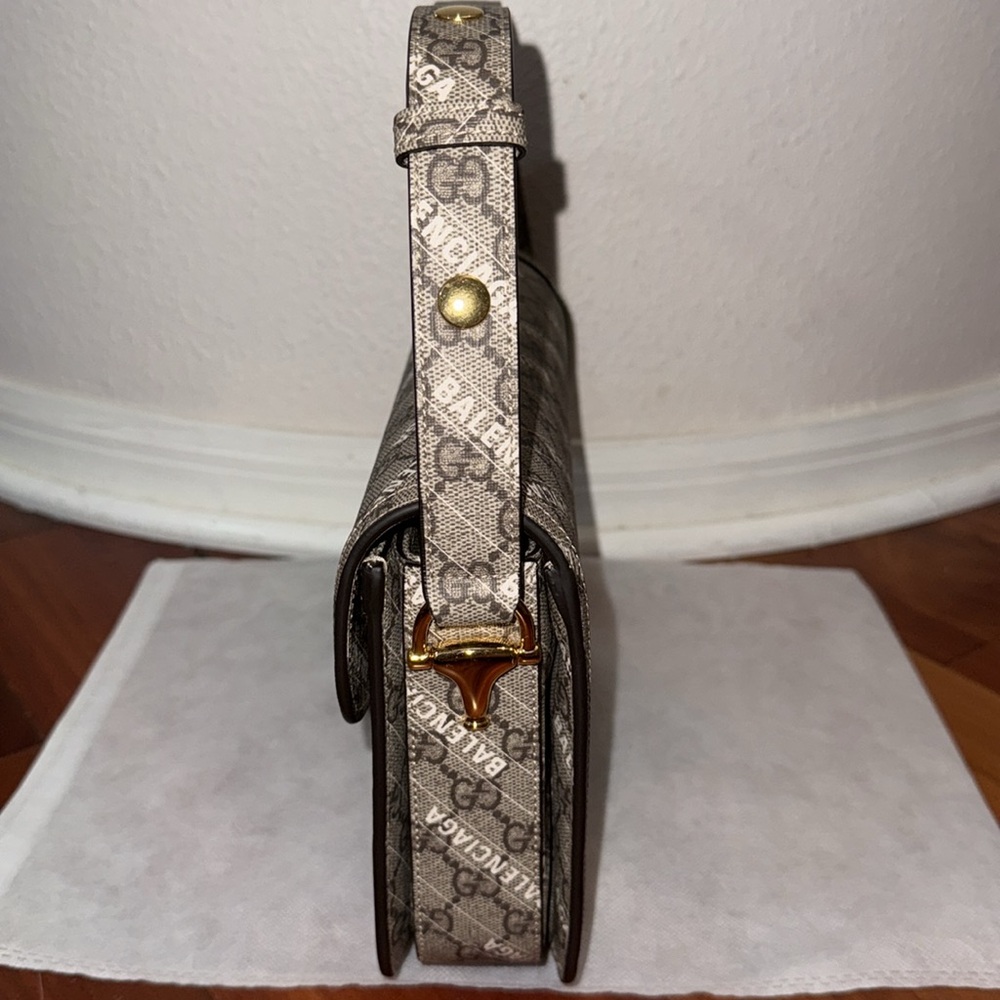 Gucci X Balenciaga "The Hacker Project" Horsebit 1955 Shoulder Bag! - Picture 4 of 8